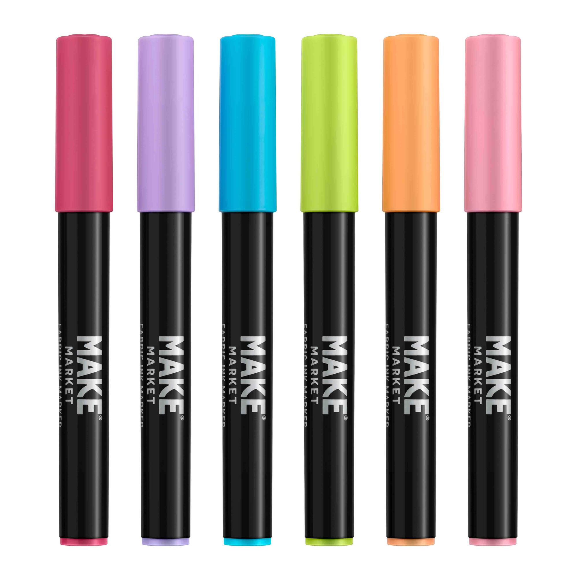 12 Packs: 6 ct. (72 total) Graffiti Fabric Markers by Make Market